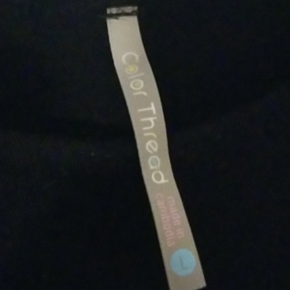 "Color Thread" Little Black Romper - Picture 5 of 12